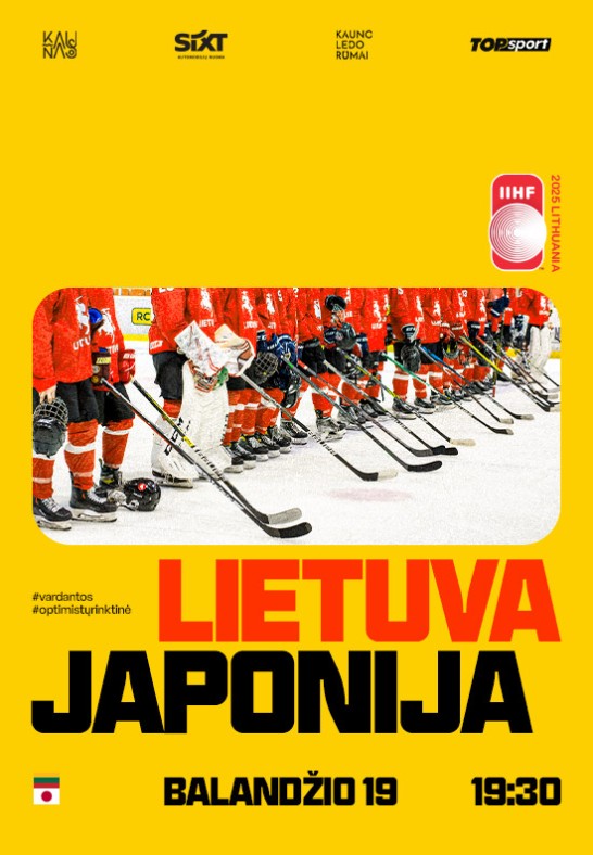 Japonija - Lietuva. U18 pasaulio ledo ritulio čempionatas