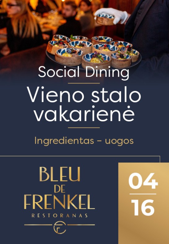 Social Dining. Vieno stalo vakarienė | Šiauliai