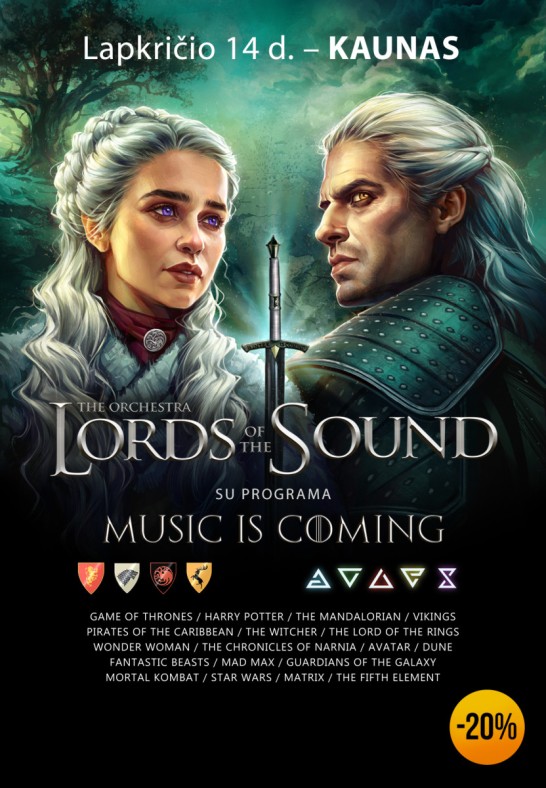 (Kaunas) LORDS OF THE SOUND su programa «Music is coming»