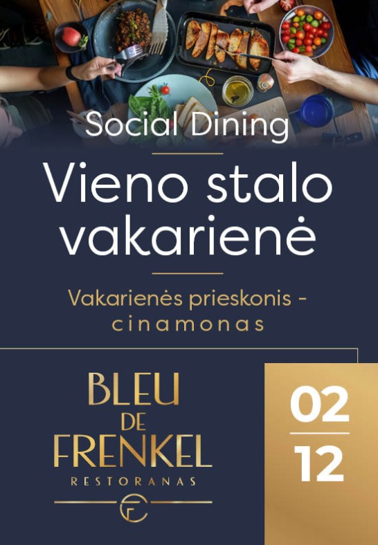 Social Dining. Vieno stalo vakarienė | Šiauliai