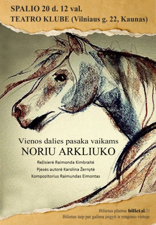 Vienos dalies pasaka vaikams ''Noriu arkliuko''