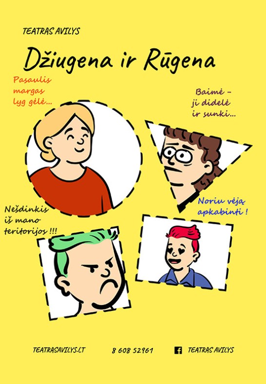 Džiugena ir Rūgena | Interaktyvus emocijų ugdymo spektaklis