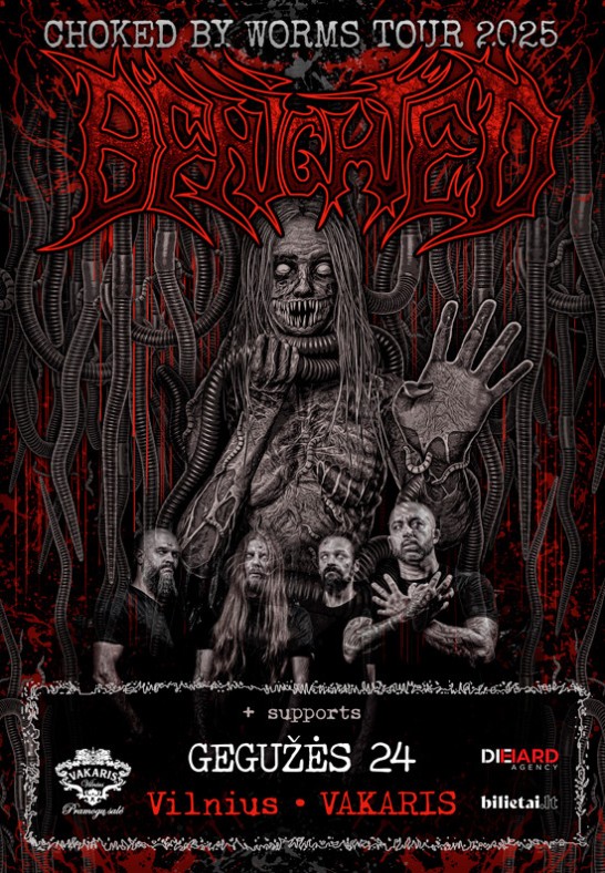 BENIGHTED - Chocked By Worms Tour 2025 + supports