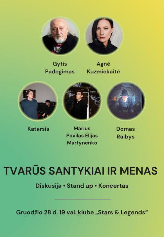 Tvarūs santykiai ir menas | Raibys / Martynenko / Katarsis / Kuzmickaitė / Padegimas