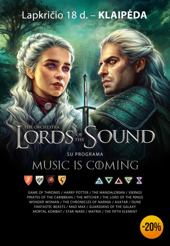 (Klaipėda) LORDS OF THE SOUND su programa «Music is coming»