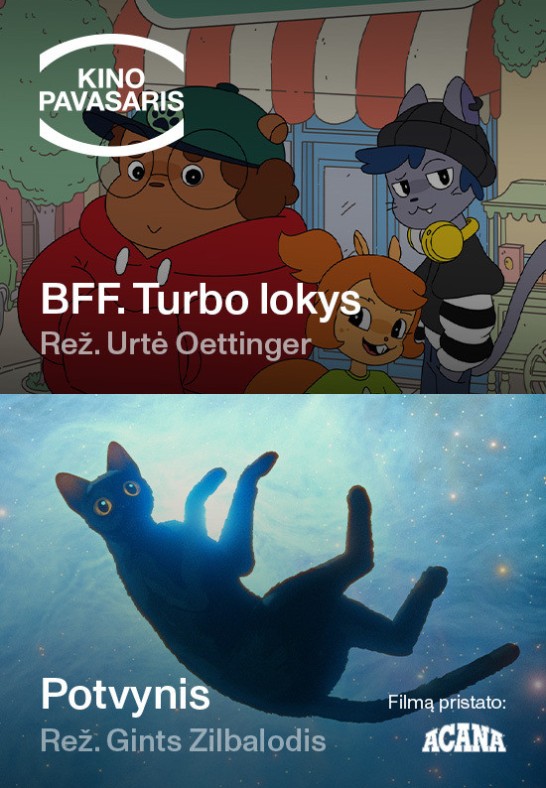 KINO PAVASARIS VAIKAMS LNDT: Potvynis + BFF. Turbo lokys