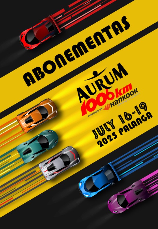 ABONEMENTAS | Aurum 1006 km lenktynės