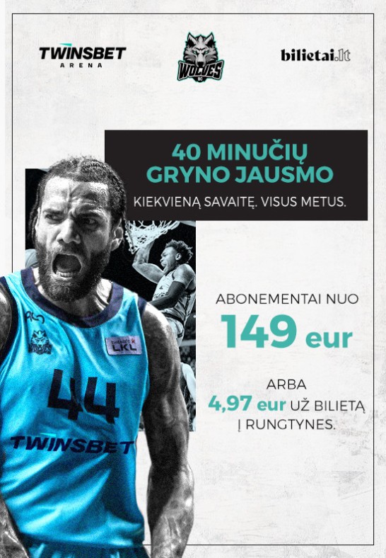 ABONEMENTAS. Vilniaus Wolves 2024-2025 sezonas